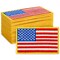 24 Pack of Iron On American Flag Patches for Patriotic Accessories, Embroidered USA Patch Set for Clothing